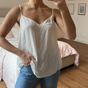 SEE BY CHLOE Womens White 100% Viscose Breezy Cami Tank Size 42 Designer